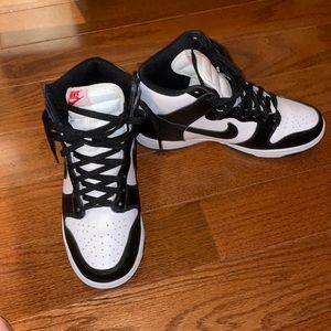 Nike high panda dunks size 6.5 womens
